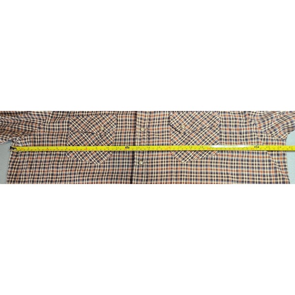 Pendleton Mens XL Western Plaid Wool Blend Pearl Snap Long Sleeve Shirt - Picture 7 of 11